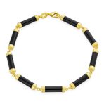 Fine Bar Link Green Natural Jade Bar Link Bracelet Gold Plated Sterling Silver - Image 8