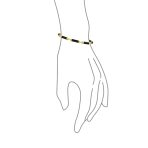 Fine Bar Link Green Natural Jade Bar Link Bracelet Gold Plated Sterling Silver - Image 13