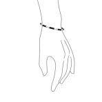 Fine Bar Link Green Natural Jade Bar Link Bracelet Gold Plated Sterling Silver - Image 15
