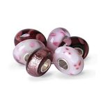 Mix Set Shades of Red & Pink Murano Glass Charm Bead for Bracelets .925 Sterling Silver - Image 2