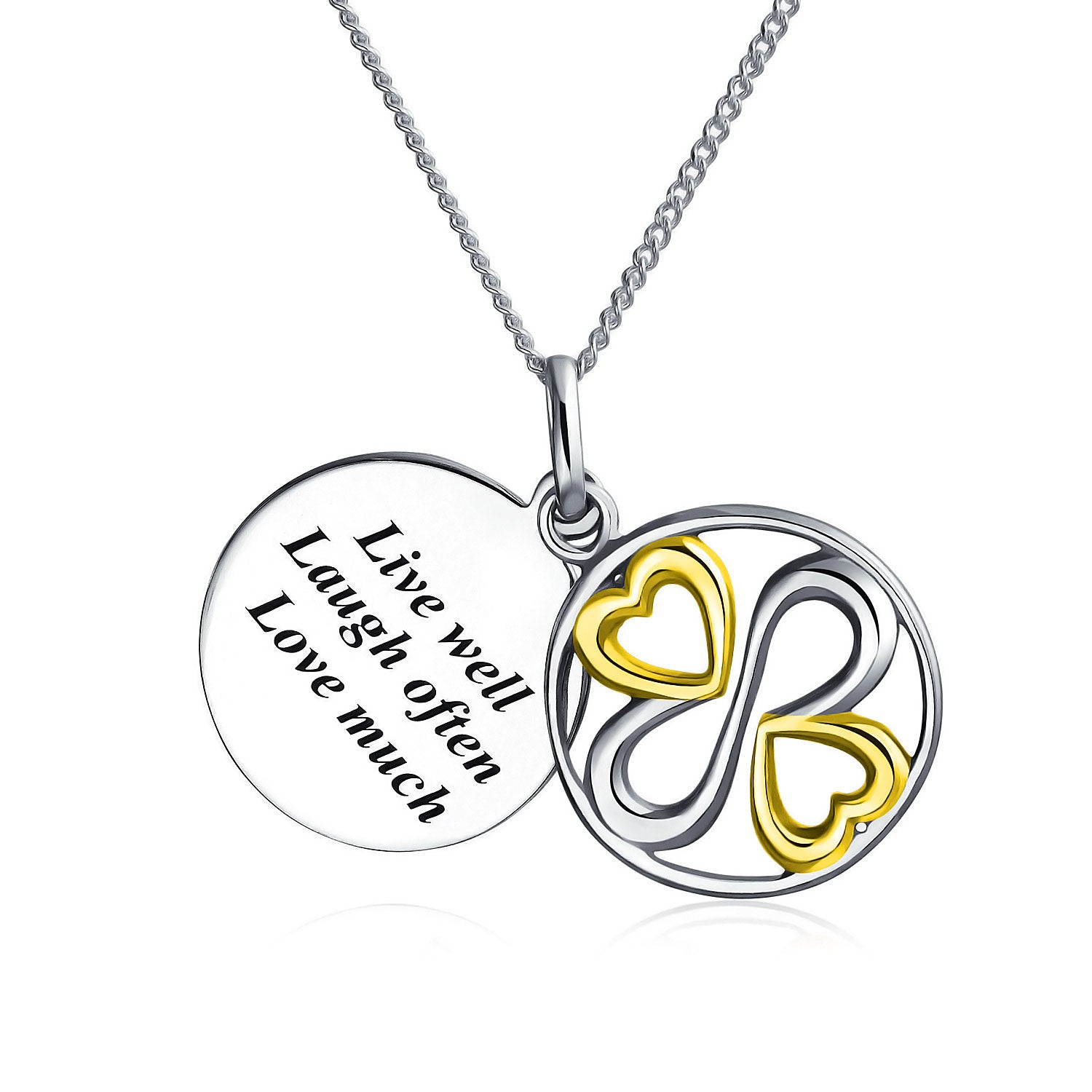 ayllu-live-love-laugh-pendant_ayl-150540-sg_2 Ayllu Amulet Talisman Pendant Necklace Inspirational Words - Image 1