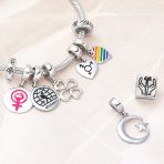 Inspirational Celestial Moon Star Dangle Charm Bead Sterling Silver for Bracelet - Image 6
