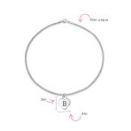 Dangling Heart Charm Anklet Ankle Bracelet Sterling Silver - Image 131