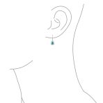 Western Style Dangle Gemstone Earrings with Blue Lapis Lazuli & Turquoise Onyx - Image 7