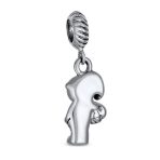 Cartoon Cheerleader Soccer Player Dangle Charm Bead Sterling Silver for Bracelet - Image 2