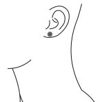 Dumbbell Black Ear Plug Earrings for Men 316L Steel 16G 12MM - Image 3