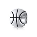 American Sports Basketball Charm Bead Sterling Silver