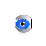 Spiritual Lucky Blue Evil Eye Charm Bead for European Bracelet Silver Core