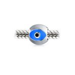 Spiritual Lucky Blue Evil Eye Charm Bead for European Bracelet Silver Core - Image 2
