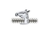 Western Equestrian Horse Charm Bead .925 Sterling Silver Fits European Bracelet - Image 3