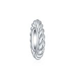 Sterling Silver Charm Bead Simple Twist Rope Cable Spacer for European Bracelet