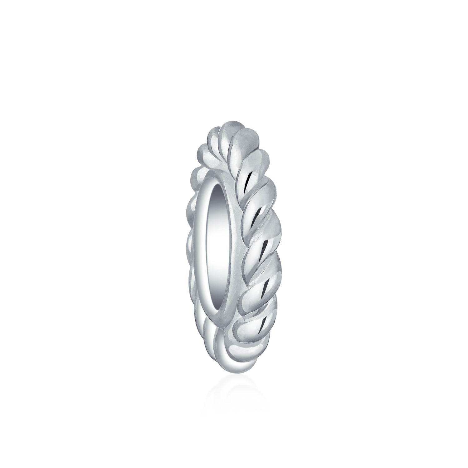 bead-spacer-cable-silver-european_n-pbx-hs-377-shine_1 Sterling Silver Charm Bead Simple Twist Rope Cable Spacer for European Bracelet - Image 1