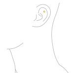 Tiny Hollow Cartilage Ear Stud 14K Gold Ball Earrings in 3MM 4MM 5MM - Image 3