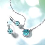 .50CT Solitaire Bezel Brilliant Cut CZ Drop Earrings - Image 28