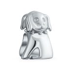Dog Charm Bead .925 Sterling Silver European Bracelet for Pet Lover