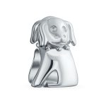 Dog Charm Bead .925 Sterling Silver European Bracelet for Pet Lover