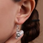 Best Friend Pet Lover Dangle Earrings Dog Bone Paw Print - Image 5