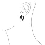 Round Swirl Spiral Tribal Fake Faux Ear Plug Taper Earrings Acrylic Resin Steel - Image 16