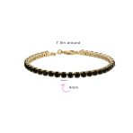 Classic 12CTW Prong Basket Set Solitaire Round Cubic Zirconia Cabochon CZ Tennis Bracelet Gold Plated 7.5 Inch - Image 13