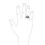 Men's Micro Pave Black Halo Square Two Tone CZ Statement Signet Ring .925 Sterling Silver - Image 18