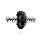 Set of 2 Translucent Murano Faceted Glass Charm Bead with Sterling Silver Core - Image 16