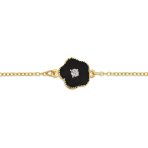 Fashion Enamel Flower Strand Necklace 14K Gold Plated 36 Inch Crystal Accents - Image 10