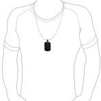 X-Large Military Dog Tag Pendant Necklace Stainless Steel 24 Inch Ball Chain - Image 8