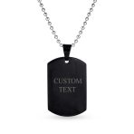 X-Large Military Dog Tag Pendant Necklace Stainless Steel 24 Inch Ball Chain - Image 14