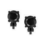 Traditional 2CT Round CZ Solitaire Clip-On Earrings - Gold Silver Non-Pierced 8MM - Image 26