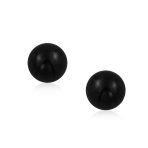 10MM Natural Gemstone Drop Ball Earrings Sterling Silver - Image 12
