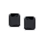 Traditional Large 7CT Emerald Cut CZ Clip-On Earrings Silver Plated Non-Pierced - Image 9