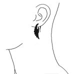 Boho Goth Ear Cuff Cartilage Angel Wing Feather Earring 1 PC - Image 2