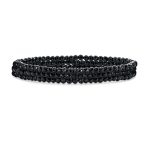 Natural Stone Tiny Ombre Beads Stretch Bracelets Stackable Set of 3 Strands - Image 7