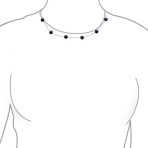 Bridal Tin Cup Freshwater Cultured Pearl Chain Station Necklace Sterling Silver - Image 14