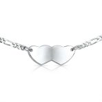 Dainty Heart Shape Red Medical Identification Blank ID Bracelet .925 Sterling Silver Wrist 6 -7 Inch - Image 32