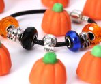 Halloween Skeleton Skull Charm Bead with CZ Eye Sterling Silver for Bracelet - Image 4