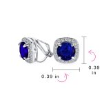 Traditional 2CT Round CZ Solitaire Halo Clip-On Earrings GoldSilver Non-Pierced - Image 14