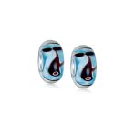 Nautical Whale Ocean Glass Charm Bead for European Bracelet