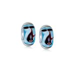 Nautical Whale Ocean Glass Charm Bead for European Bracelet