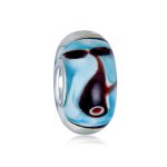 Nautical Whale Ocean Glass Charm Bead for European Bracelet