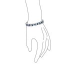 Alternating Marquise Shape Cubic Zirconia CZ 25 CTW Statement Tennis Bracelet - Image 11