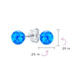 Set of 2 Minimalist Round Bead Gemstone Opalescent Opal Drop Stud Earrings - Image 11