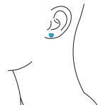 Romantic Bezel Set CZ Stud Earrings: Pink Blue Opal, Rose Gold Sterling Silver - Image 5