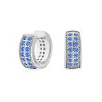Minimalist Pave CZ Band Cartilage Ear Cuffs Clip Wrap Earrings Sterling Silver - Image 2