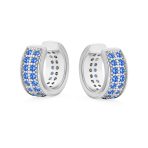 Minimalist Pave CZ Band Cartilage Ear Cuffs Clip Wrap Earrings Sterling Silver - Image 4