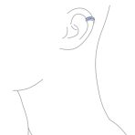 Minimalist Pave CZ Band Cartilage Ear Cuffs Clip Wrap Earrings Sterling Silver - Image 6