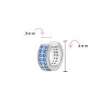 Minimalist Pave CZ Band Cartilage Ear Cuffs Clip Wrap Earrings Sterling Silver - Image 7
