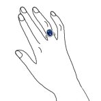 Vintage Style 6CT Oval Halo CZ Cubic Zirconia Engagement Cocktail Ring Sterling Silver Pave Side Stones - Image 5