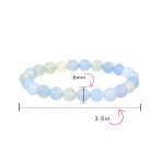 Natural Stone Multi Color Stackable Round 8MM Ball Beads Strand Stretch Bracelet - Image 64