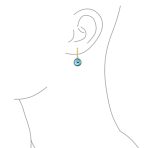 Set of 2 Protection Blue Nazar Evil Eye Dangle Earrings - Image 3